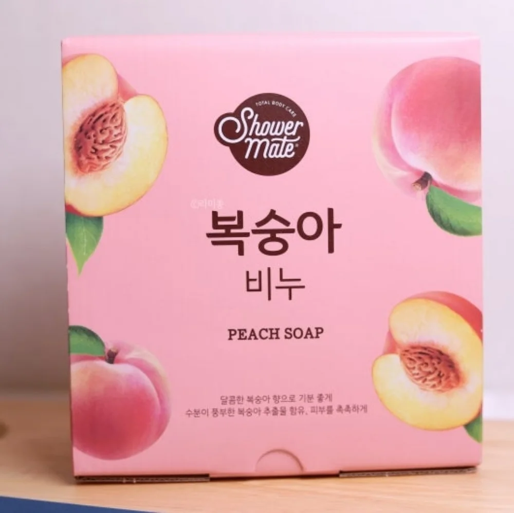 Shower Mate Natural Peach Soap Set Of 12 x 3.17 oz (90 g)
